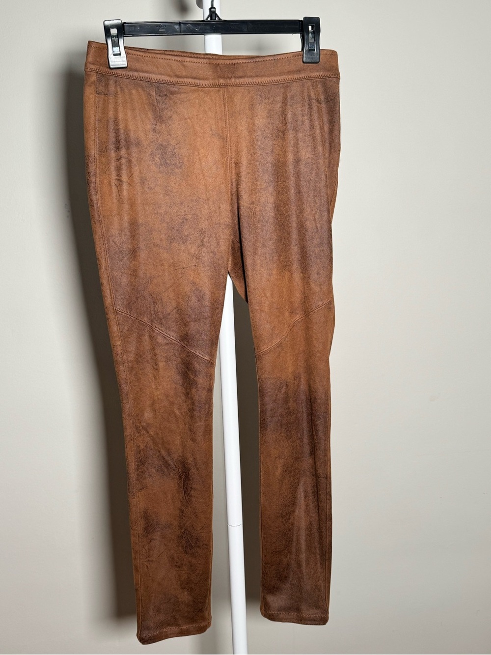 Free People "Never Let Go" Faux Suede / Faux Leather Leggings - Picture 2 of 5